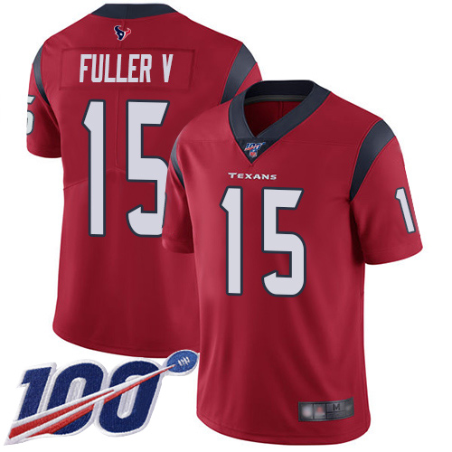 Houston Texans Limited Red Men Will Fuller V Alternate Jersey NFL Football 15 100th Season Vapor Untouchable